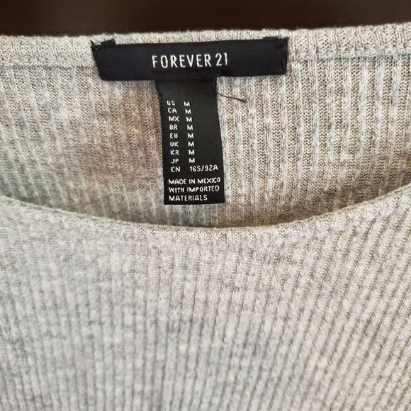 Gray Crop Top - Picture 2 of 2